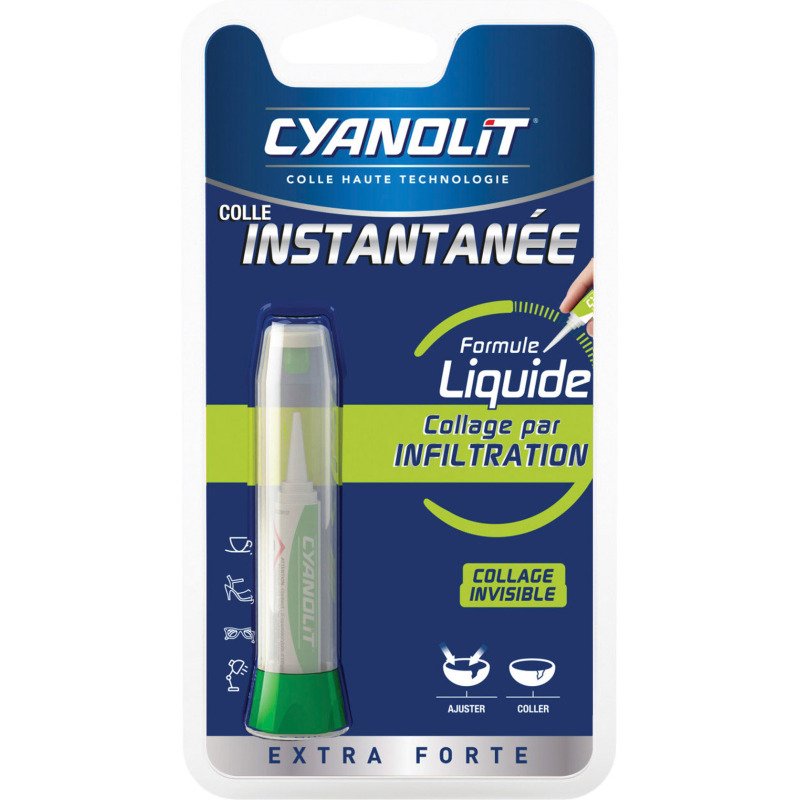 Colle instantanée multi-usages Cyanolit - Tube de 2 g