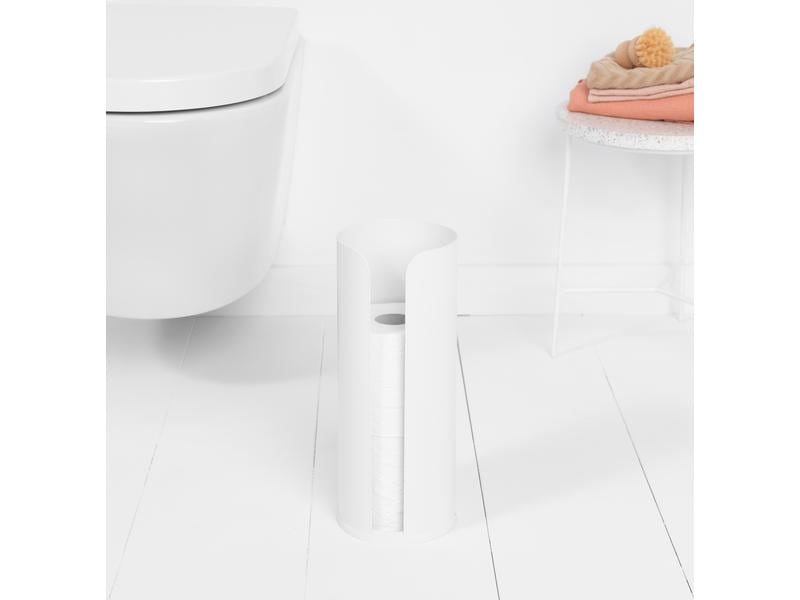 Brabantia Toilettenpapierhalter ReNew für 3 Rollen, Weiss WC-Rollenhalter