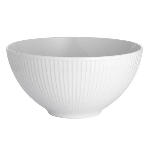 Pillivuyt Plisse Skål, Hvid, Ø25 cm