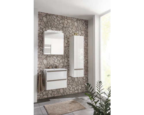 LED spiegelkast Miami Vice wit 60 x 70 x 15,5 cm