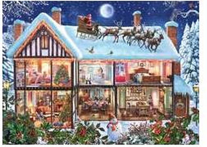 Kerstmis Thuis Puzzel (100 Stukjes)