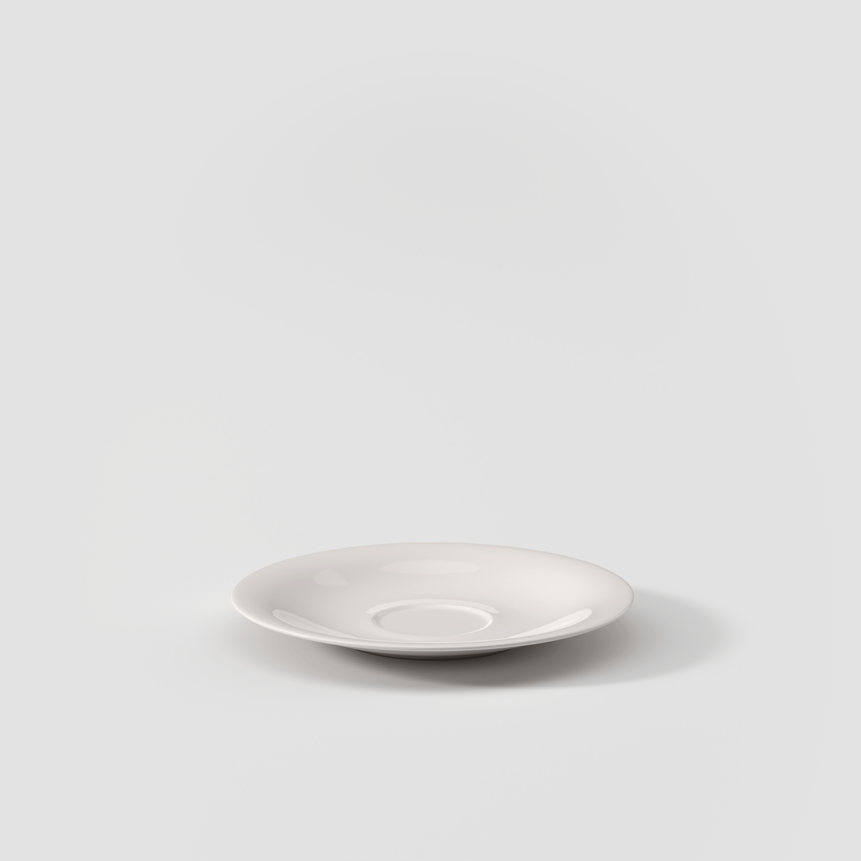 New Cottage White coffee cup saucer White, 7.5'', Premium Porcelain