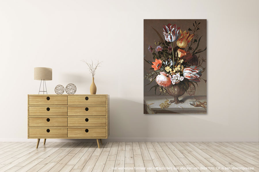 Bloemstillevens Rijksmuseum - Canvas schilderijen 8 - 80 x 120 cm