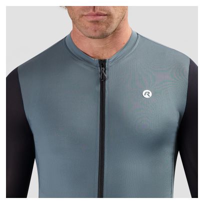 Maillot Manches Courtes Vélo Rogelli Distance II Bleu/Noir Homme