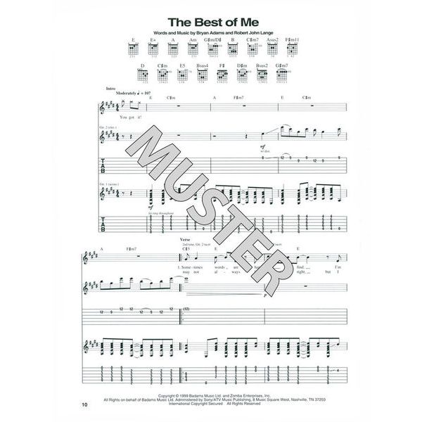 Hal Leonard Bryan Adams Greatest Hits