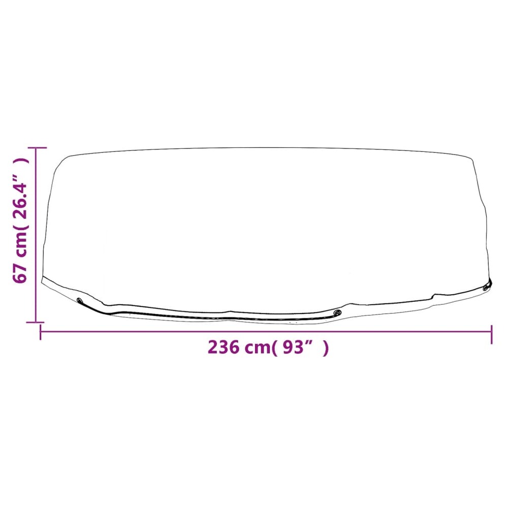 Housses pour salon îlot 2 pcs 10 œillets ø236x67 cm rond