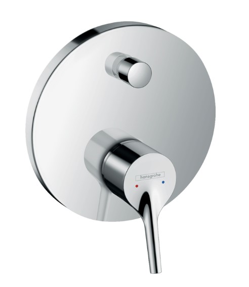 Hansgrohe Talis S badmengkraan met zekerheidscombinatie afbouwdeel chroom
