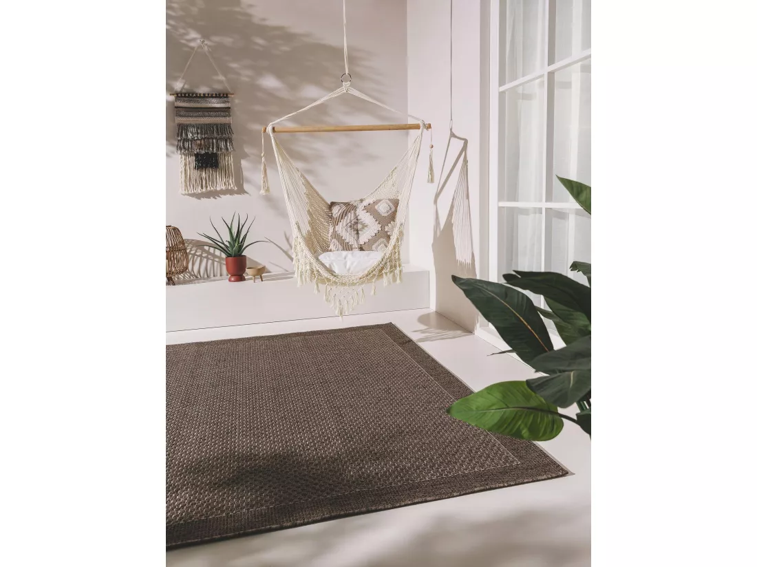 Tapis d'extérieur & intérieur Naoto Gris 140x200 cm