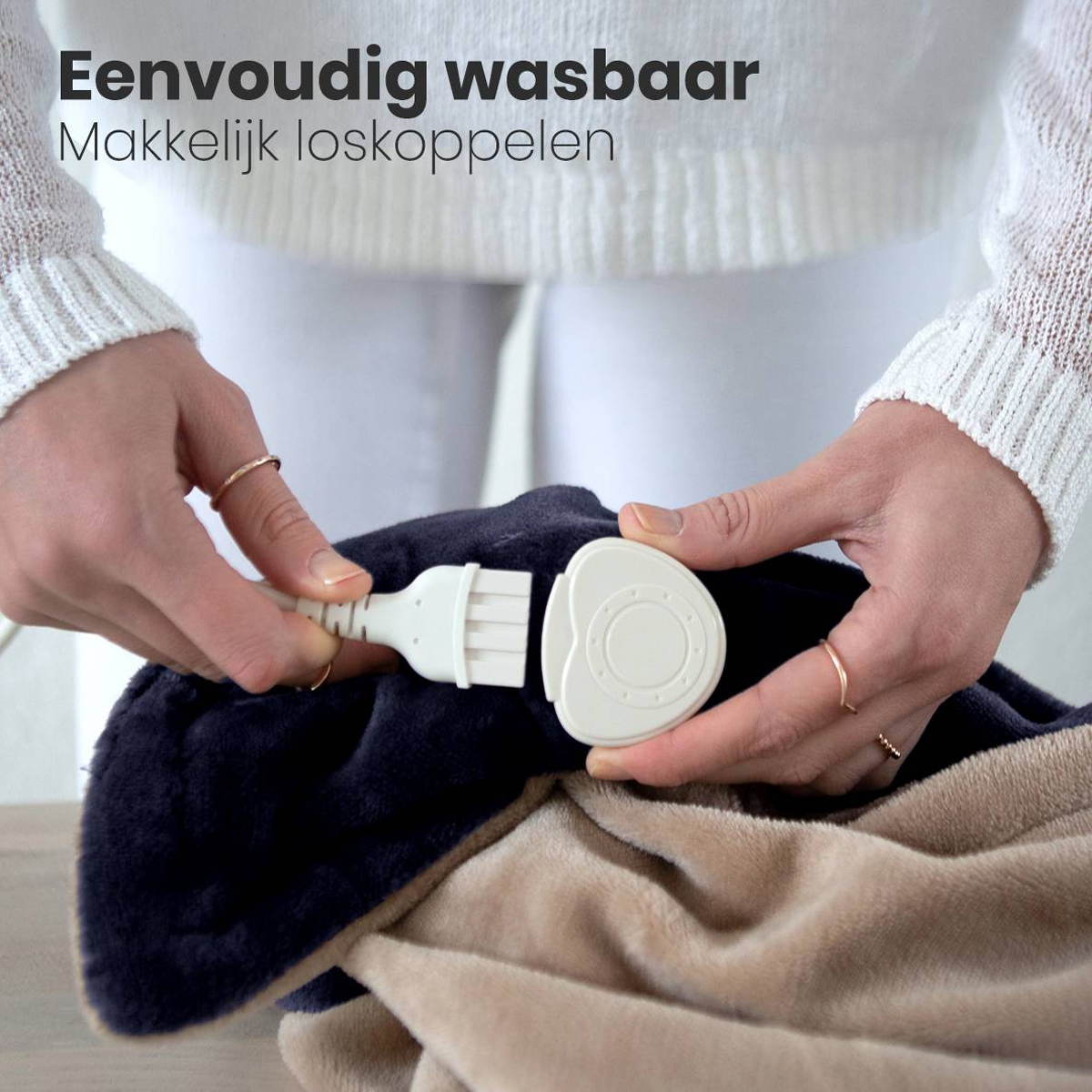 Auronic 1-persoons elektrische deken - Night Blue