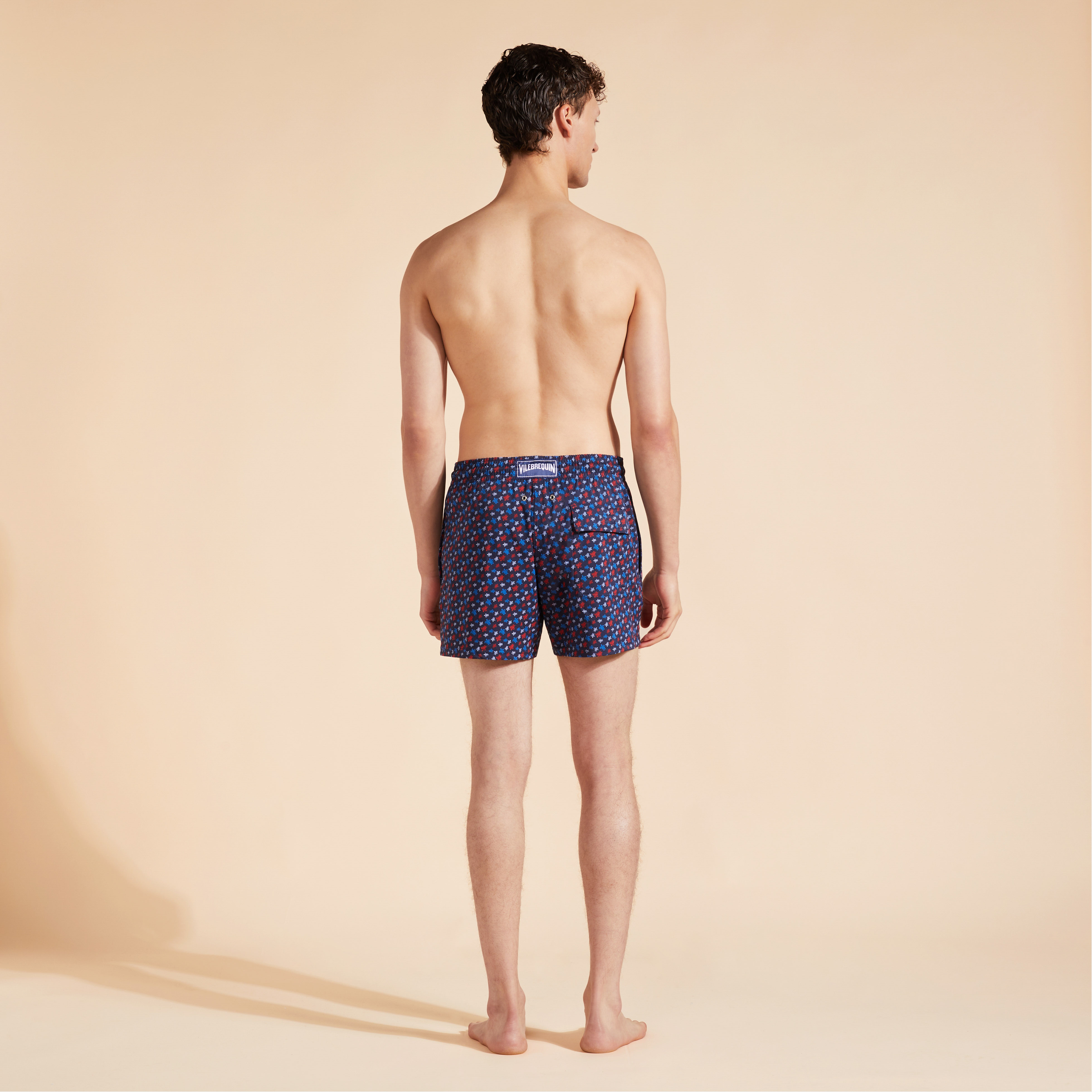 Maillot de Bain Court Stretch Homme Micro Ronde Des Tortues Rainbow