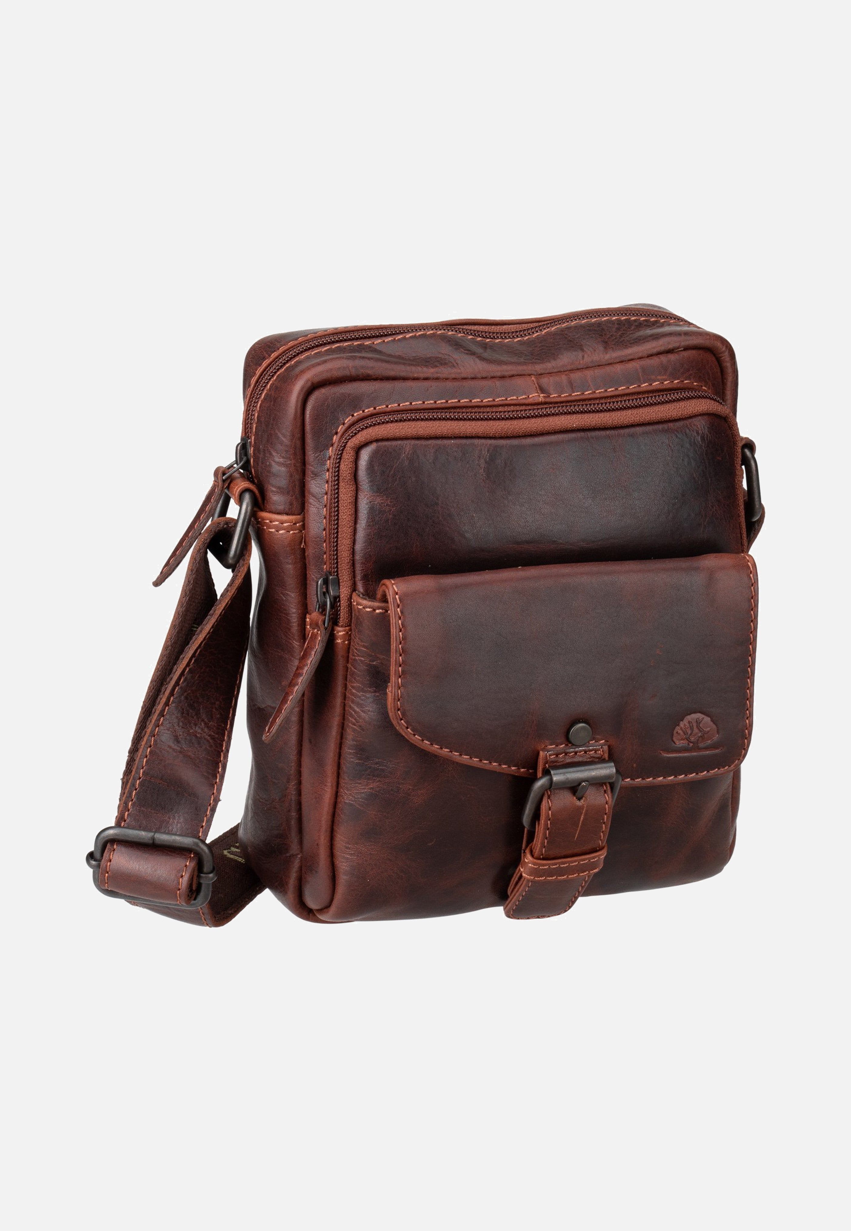 Rugged Shoulderbag M Teak Brown - Umhängetasche