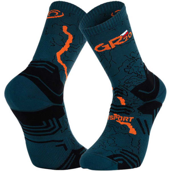 Chaussette randonnée BV SPORT TREK GR HAUTE GR GREEN/ORANGE VERT/ORANGE