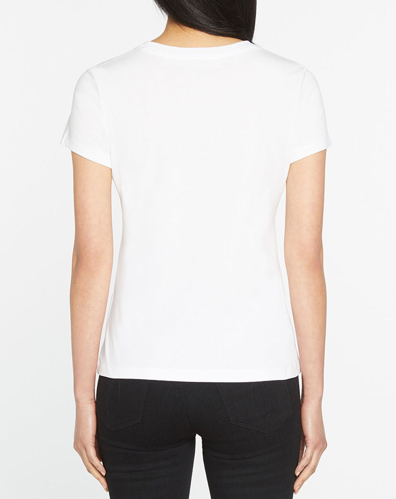 Calvin Klein Jeans T-Shirt Logo Iridescent blanc