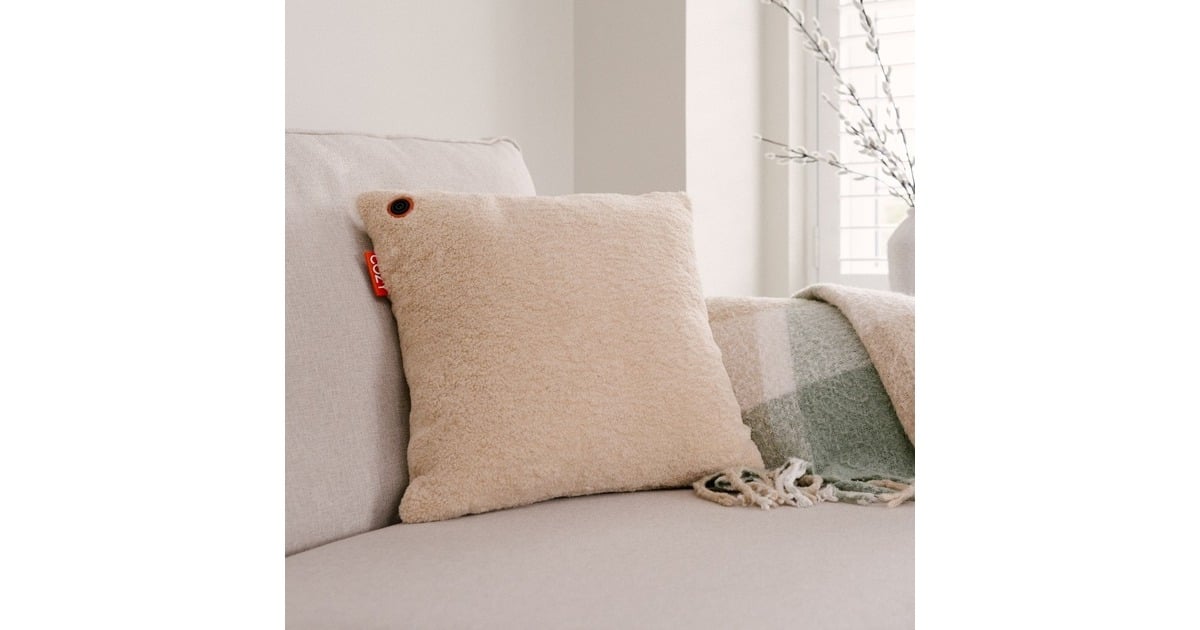 CozyUna Woolly 45 x 45 cm draadloos warmtekussen  (Lichtbeige, Powerbank 5000 mAh)
