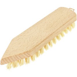Brosse à récurer, bois naturel, pointu