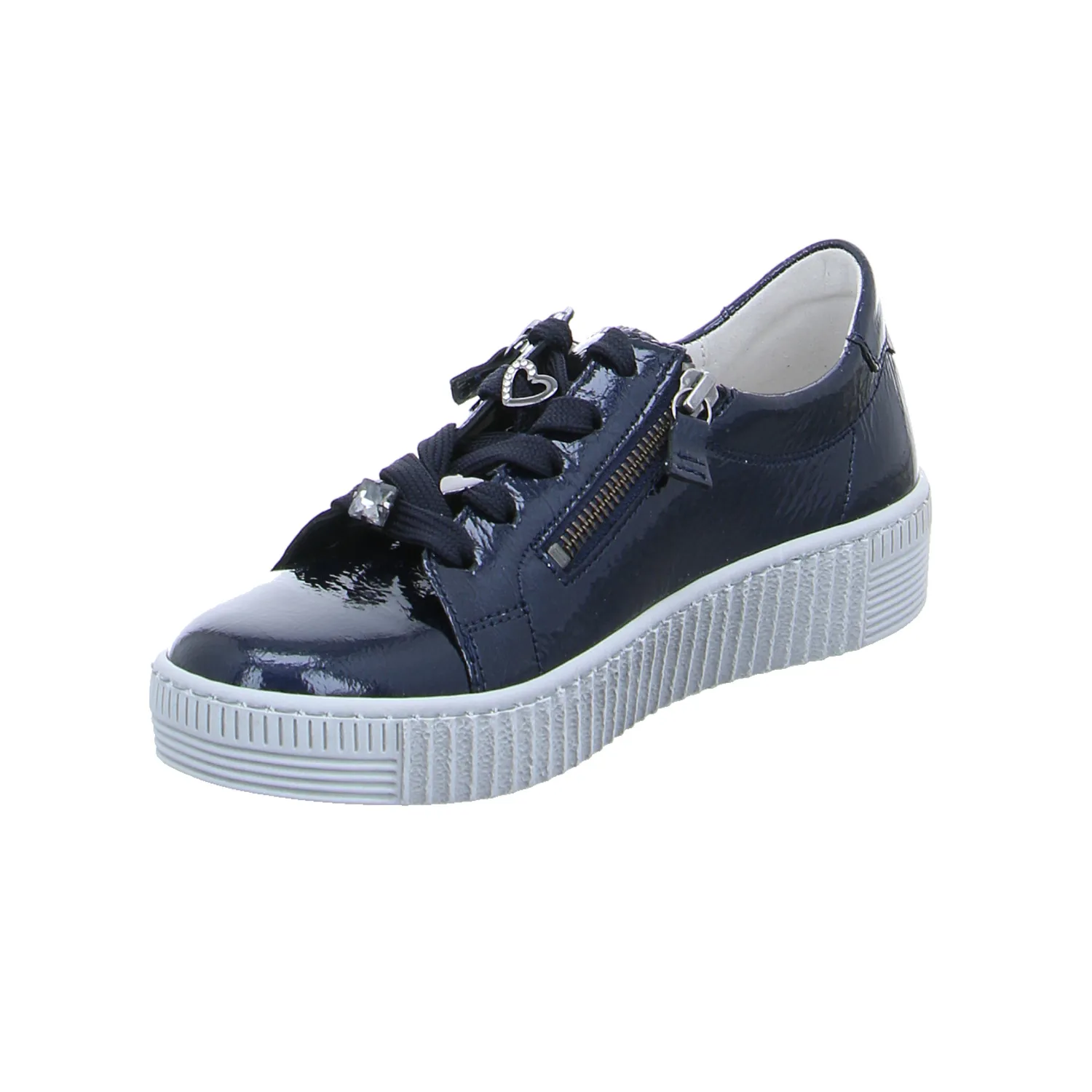 GABOR Sneaker Blau Leder