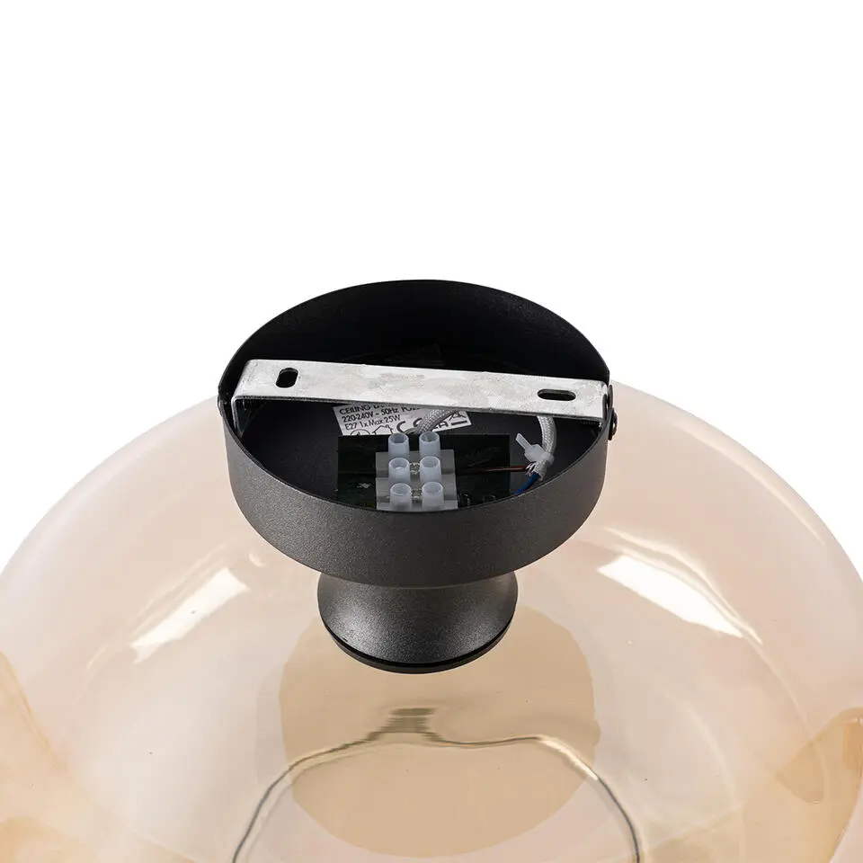 Qazqa plafondlampen bizle beige e27