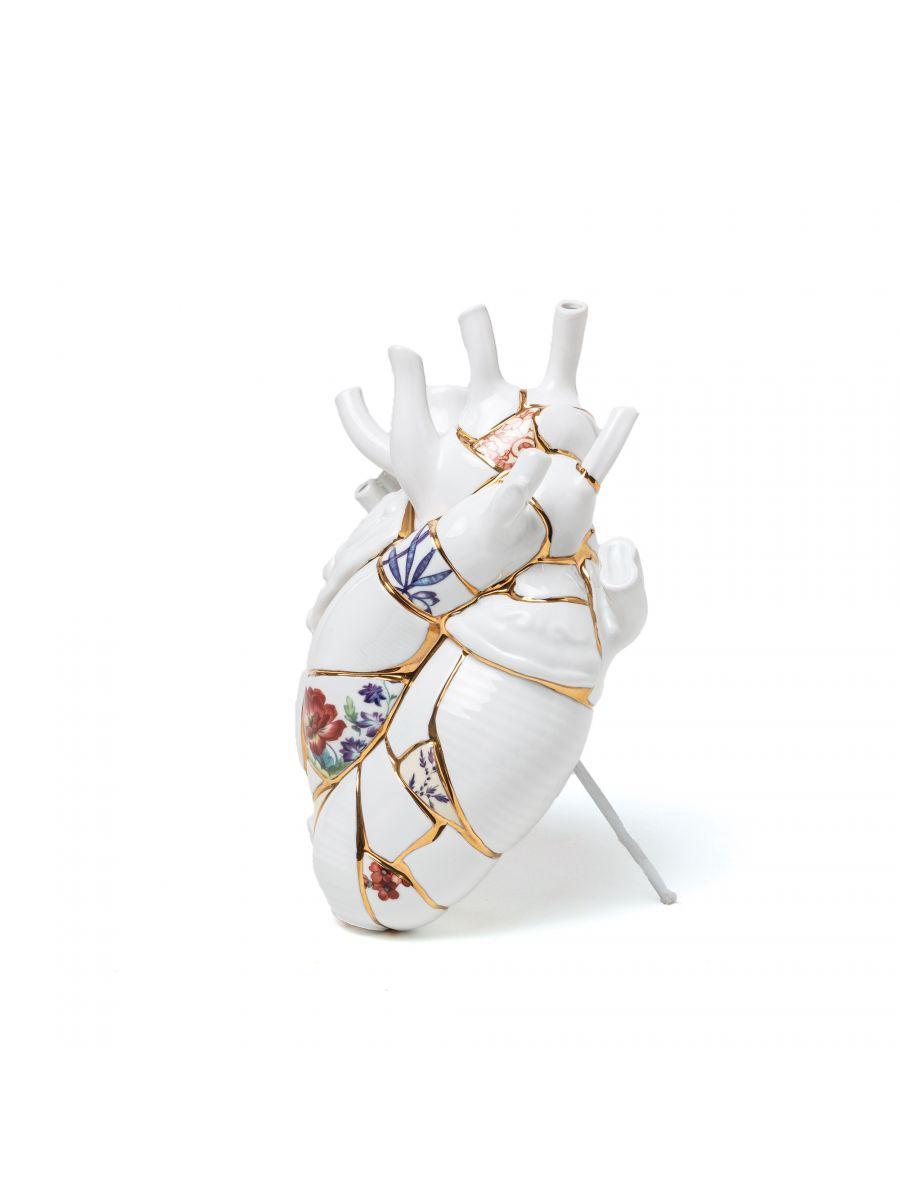 Love in Bloom hart vaas Kintsugi