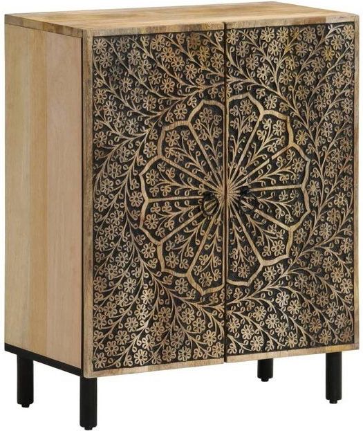 vidaXL - Bijzetkast - Massief Mangohout - 60x33x75 cm