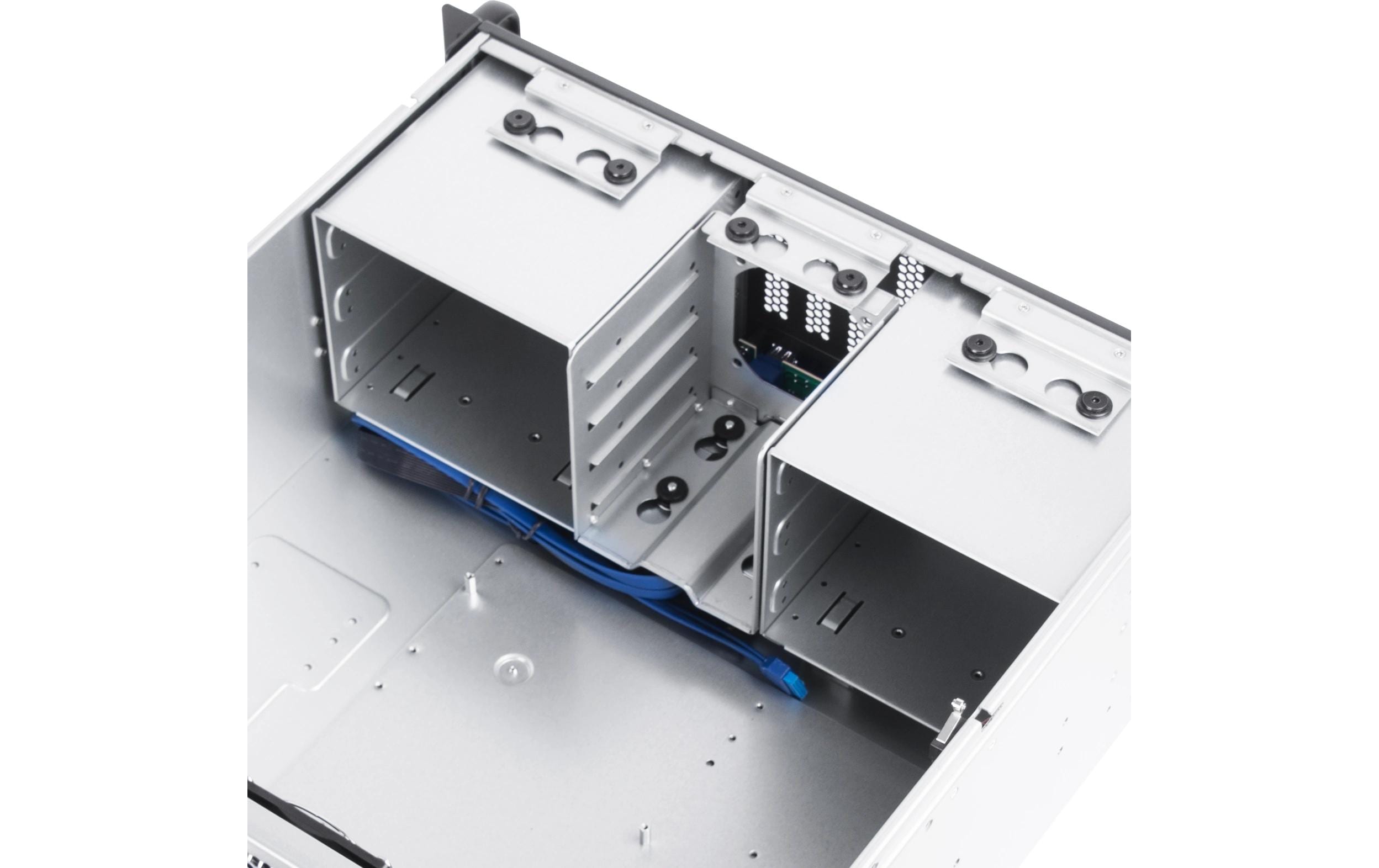 Gehäuse RM41-506<br>Rackmount-Gehäuse mit zwei vorinstallierten 80-mm-PWM-Lüftern