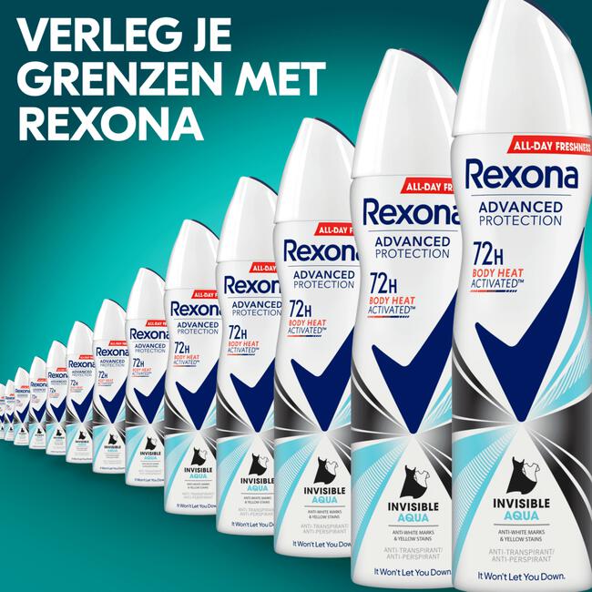 Rexona Women Invisible Aqua Anti-Transpirant Deodorant Spray 150 ML