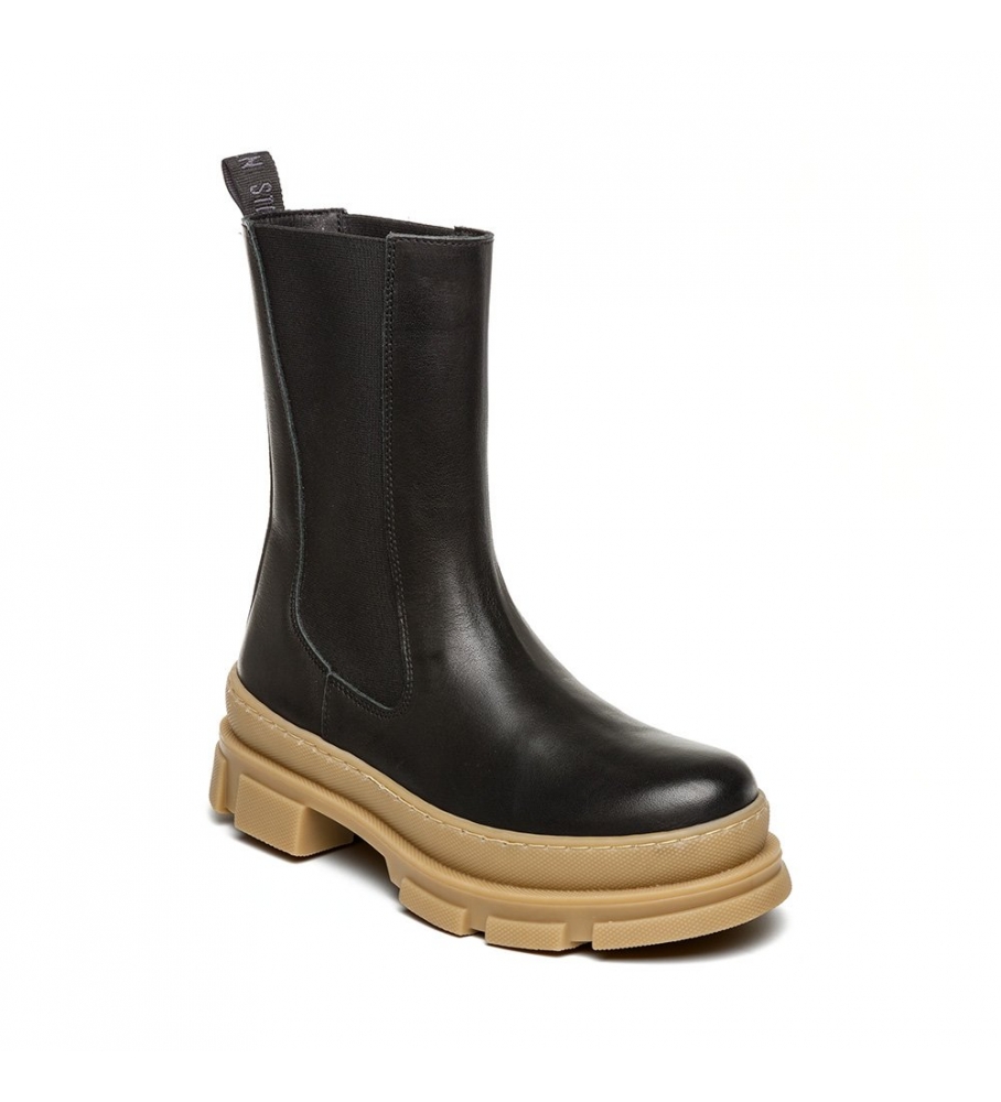 Botas Steve Madden Filina de couro preto