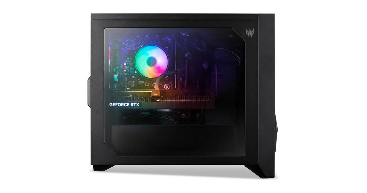 AcerPredator Orion 3000 665 I75061G gaming pc  (Zwart | Core i7-14700F | RTX 5060 | 16 GB | 1 TB SSD)