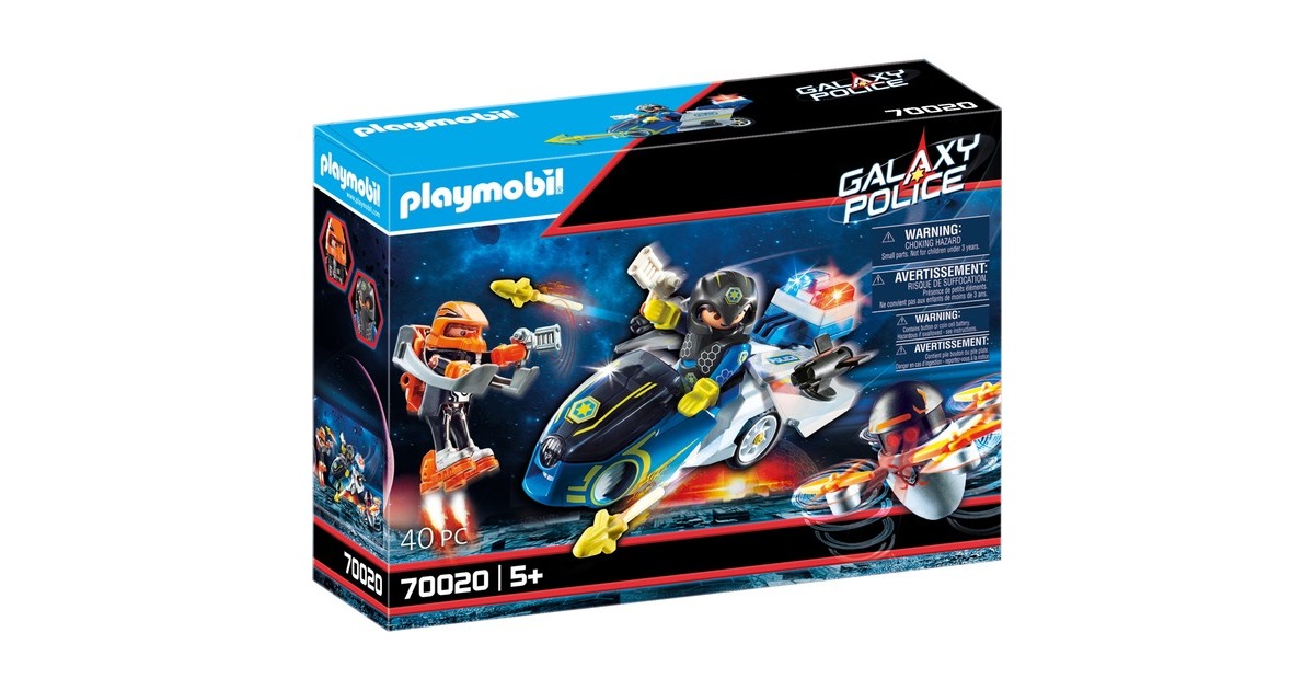 PLAYMOBILGalaxy Police - Galaxy politiemotorfiets Constructiespeelgoed  (70020)