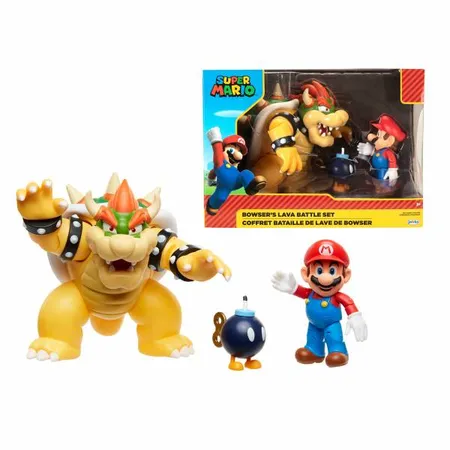 Jakks Pacific Nintendo Super Mario Bowser vs Mario Figuren