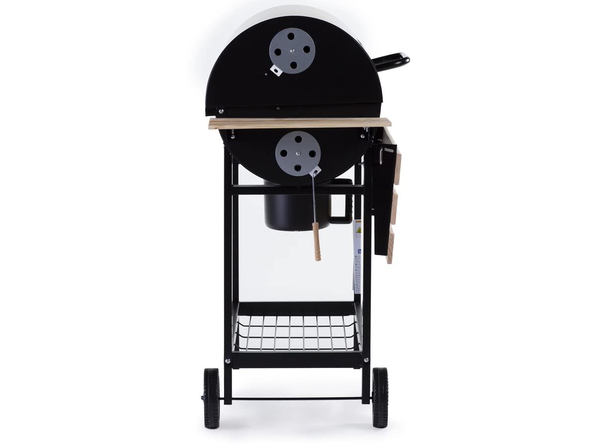 Barbecue charbon de bois « King » – 95 x 63 x 105 cm – Noir