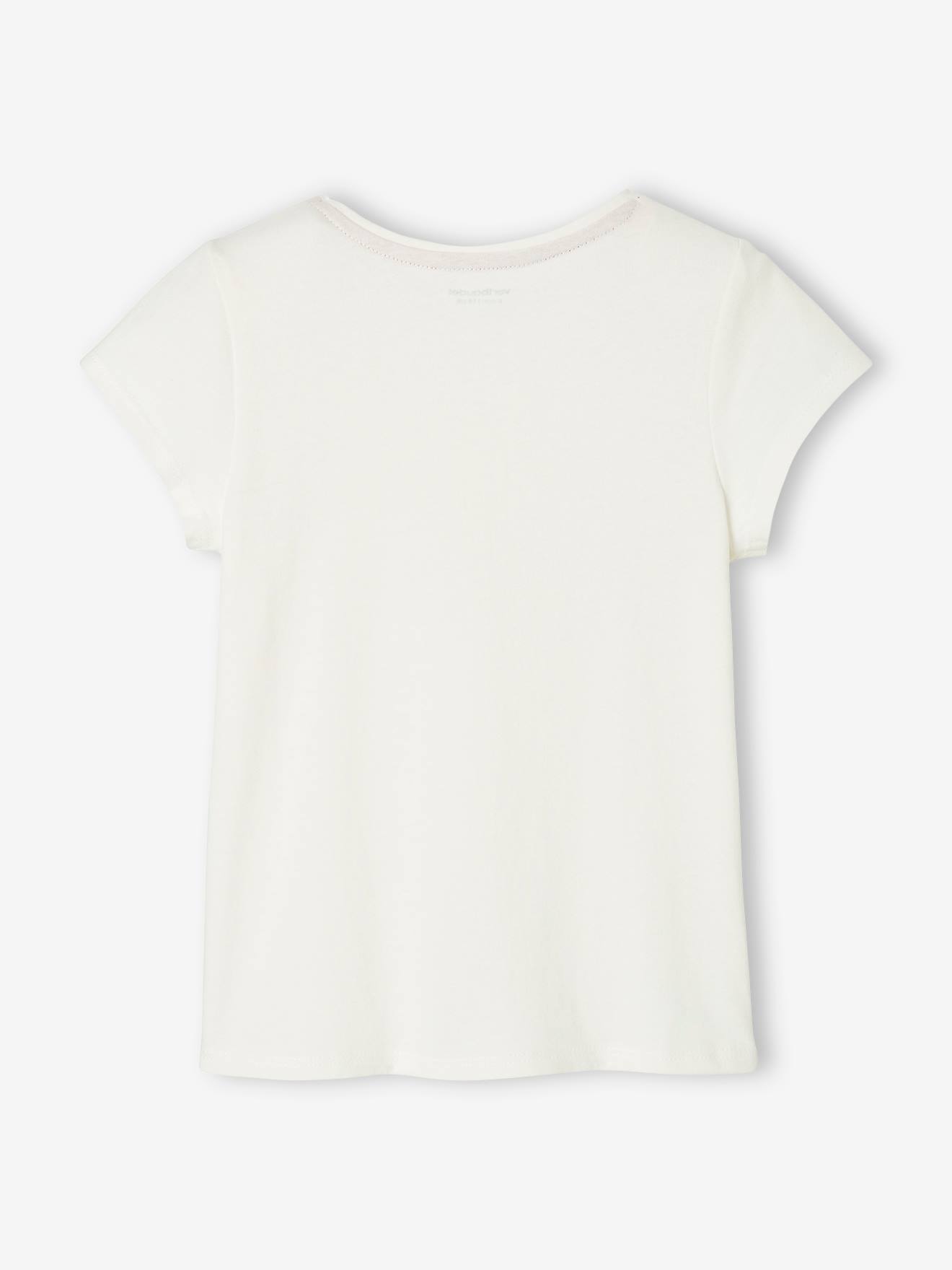 Camiseta com mensagem, para menina, verde pinho