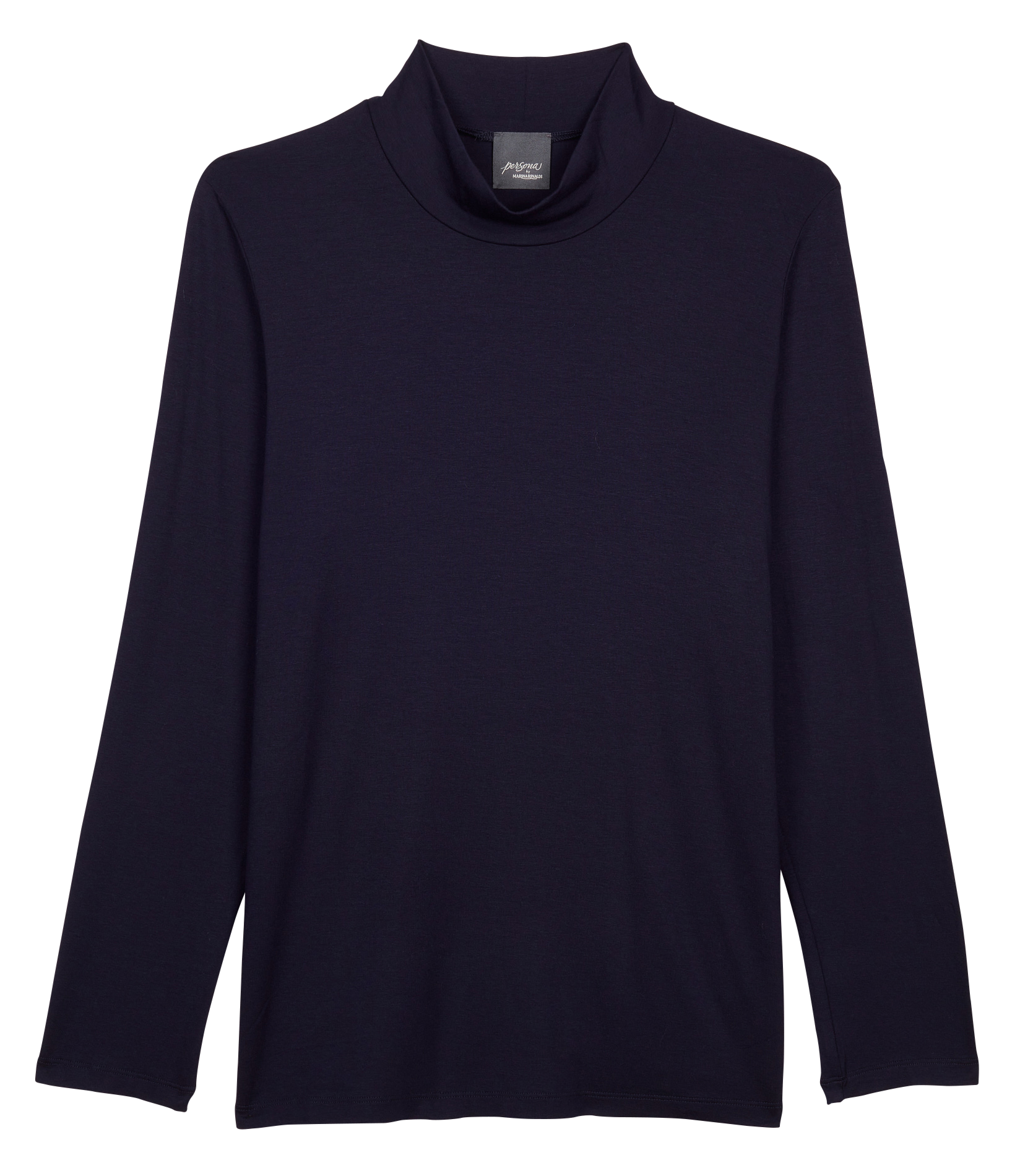 ZAR - Top col roulé en maille stretch | Bleu