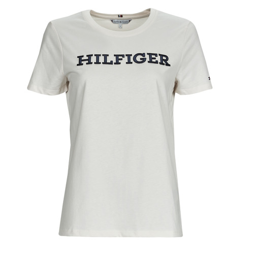 Tommy Hilfiger - REG MONOTYPE EMB C-NK SS - Blanc