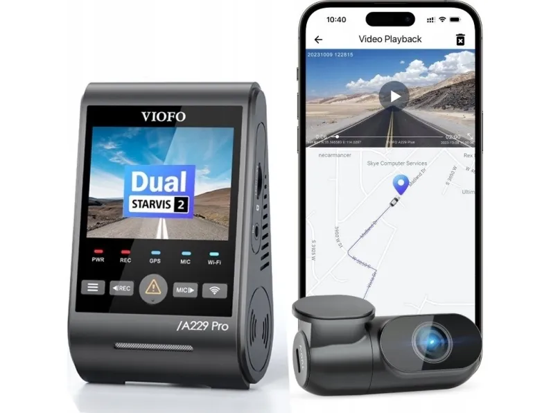 Viofo Wideorejstrator VIOFO A229 PRO 2CH-G GPS