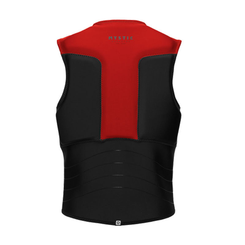 Gilet impact mystic block frontzip rouge