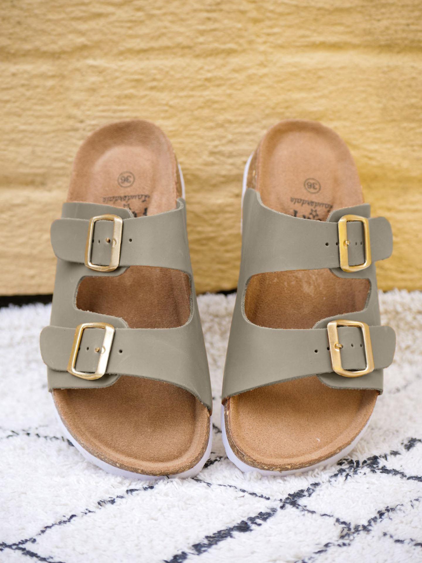 Baste Cork Sandal Leather