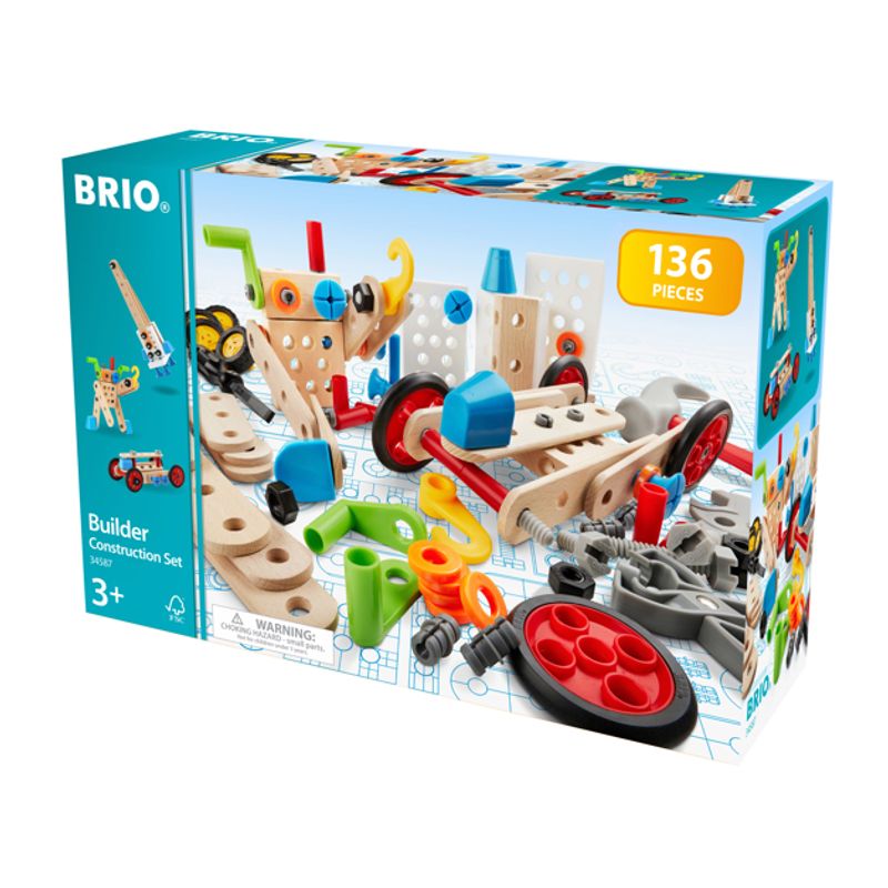 BRIO® Builder Byggesett,136 deler