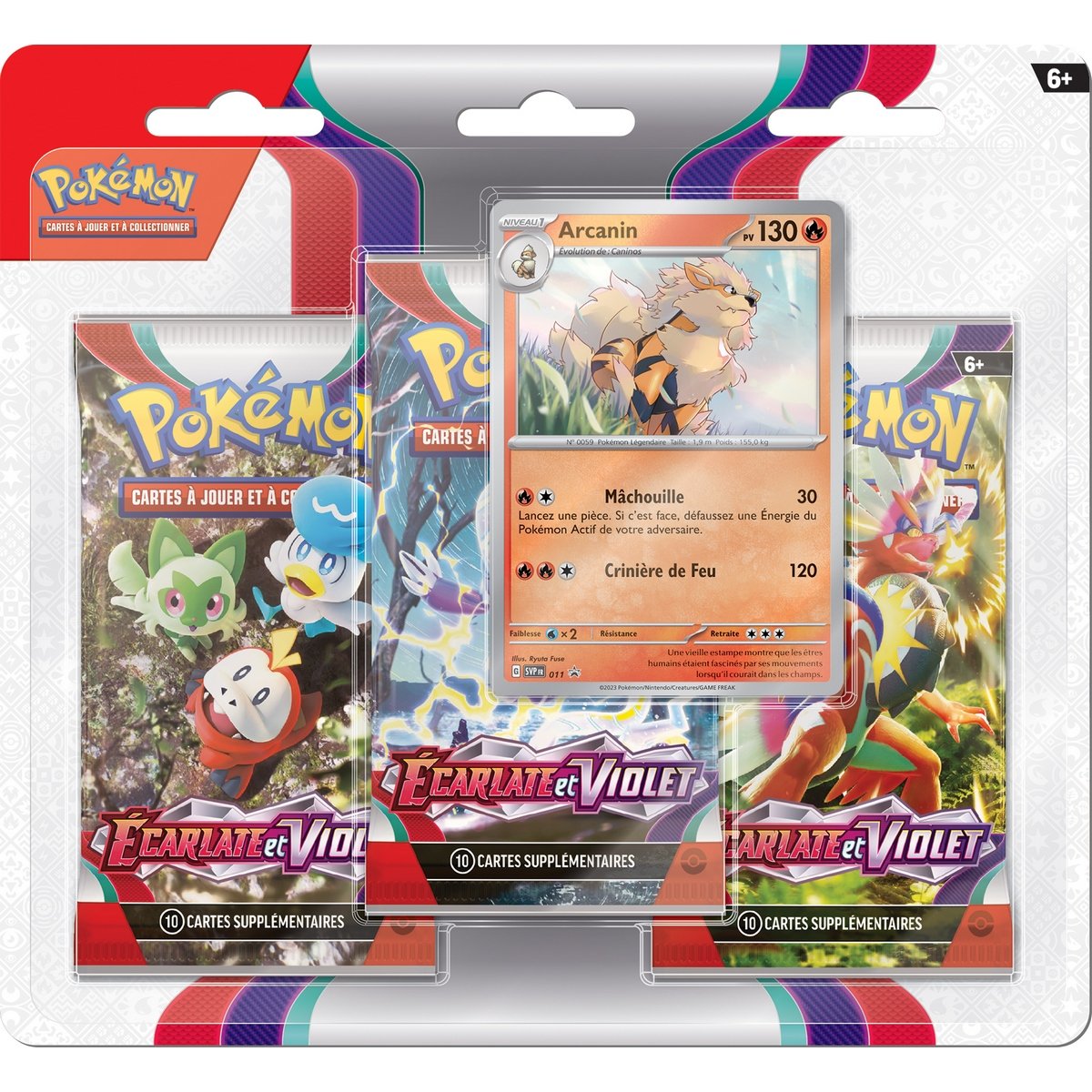 Pack 3 boosters Ecarlate et Violet Evo 01