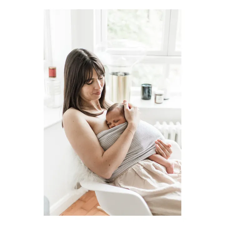 Studio Romeo Bandeau peau à peau en coton bio Easy Lover | Blanc