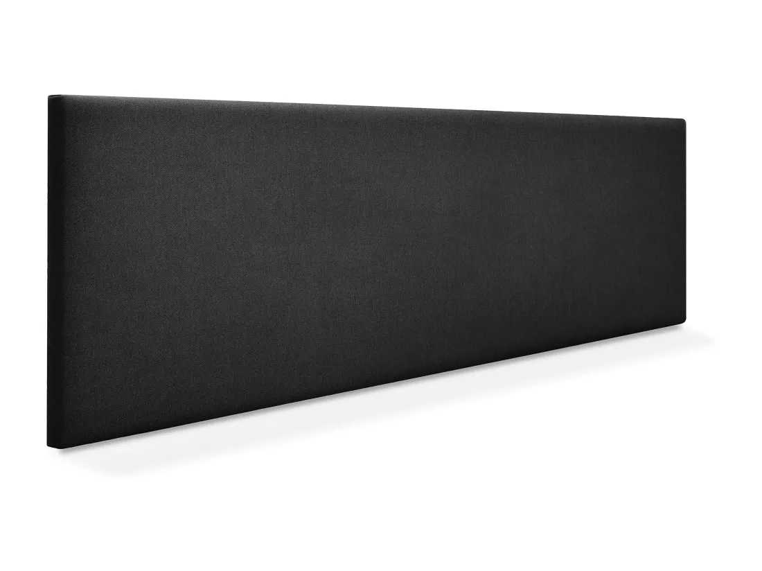 DHOME Tête de lit en tissu Aqualine lisse 150x50cm Lits 150 - Noir