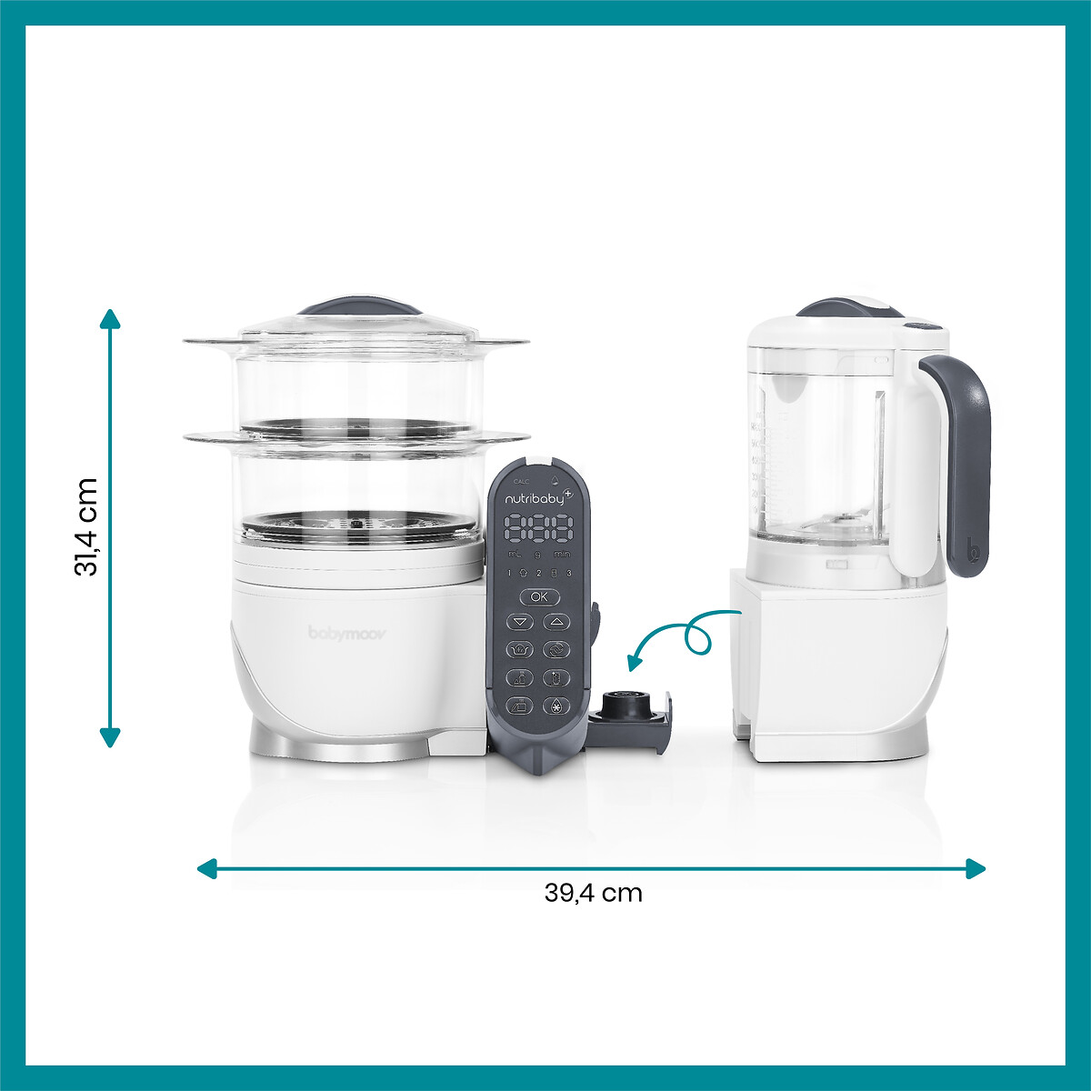 BABYMOOV<br>Robô de cozinha multifuncional Nutribaby plus