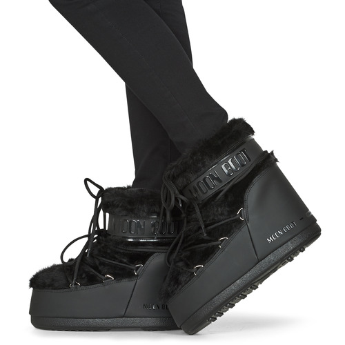 Moon Boot - MOON BOOT ICON LOW FAUX FUR - Noir
