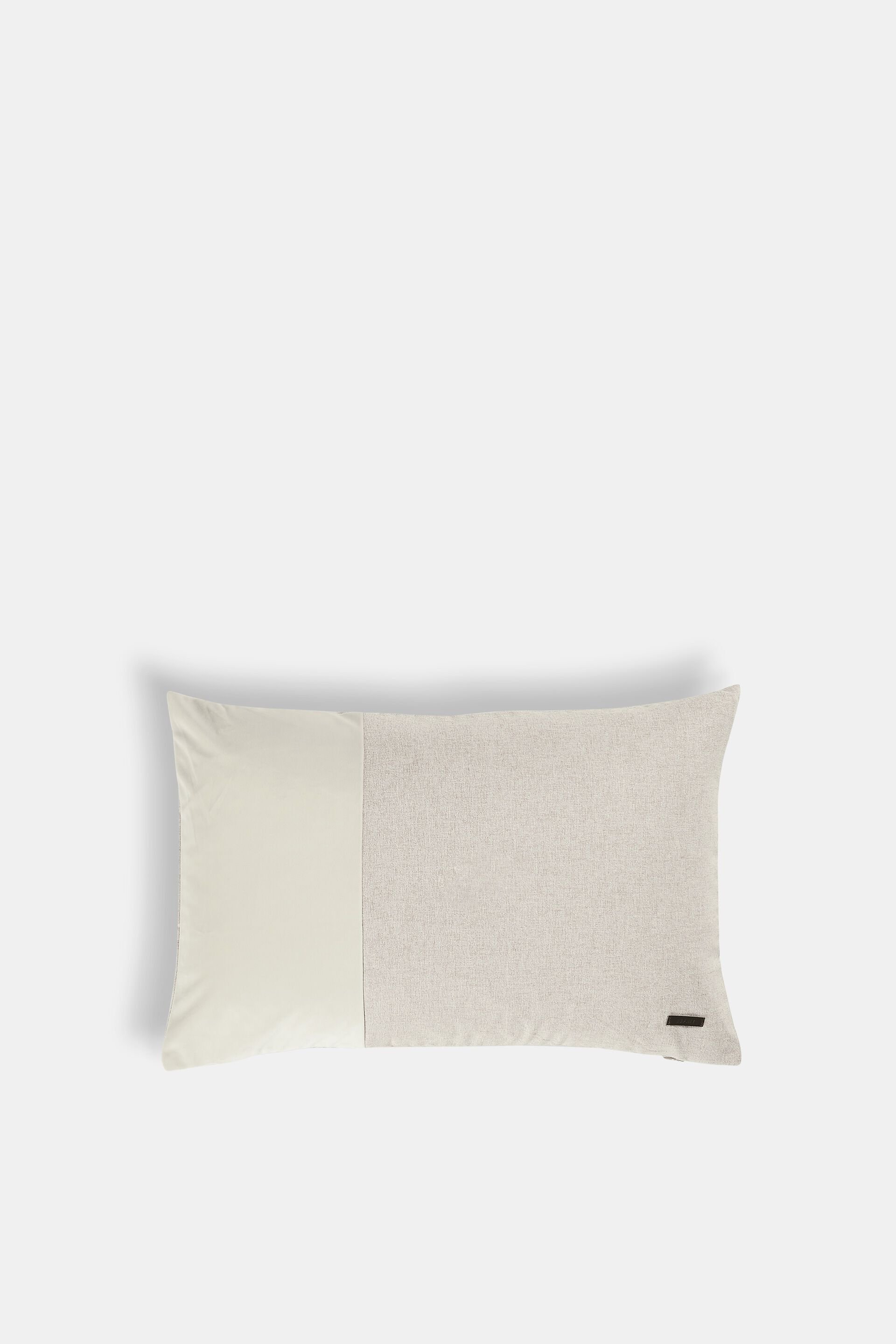 Housse de coussin en mélange de matières à teneur en micro velours