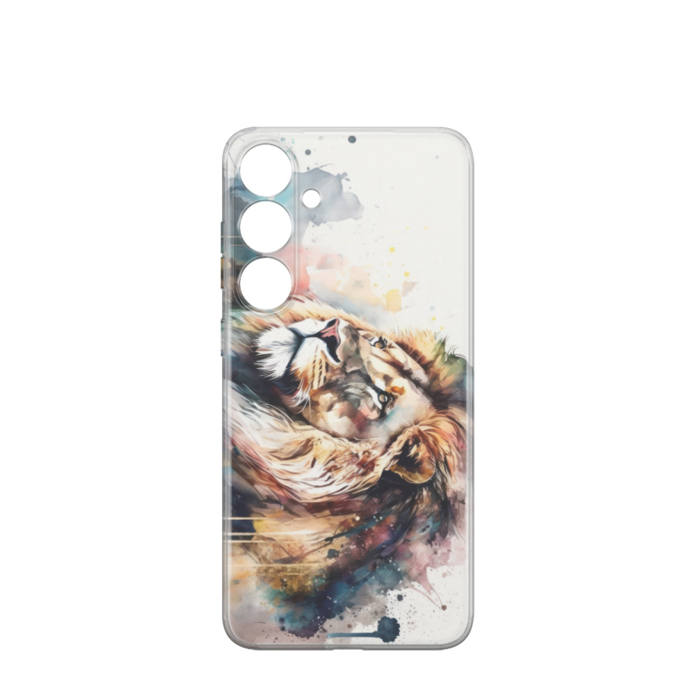 Samsung Galaxy S24 Plus Gummi Hülle Lion 2 - Versch. Farben