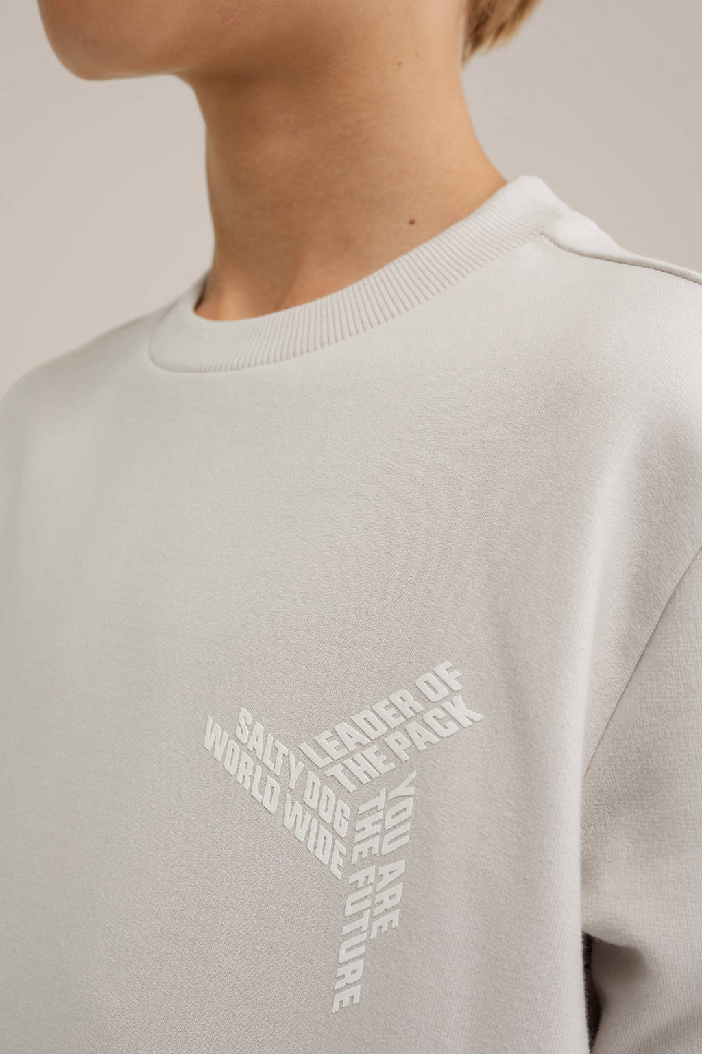 Salty Dog T-shirt met printopdruk beige