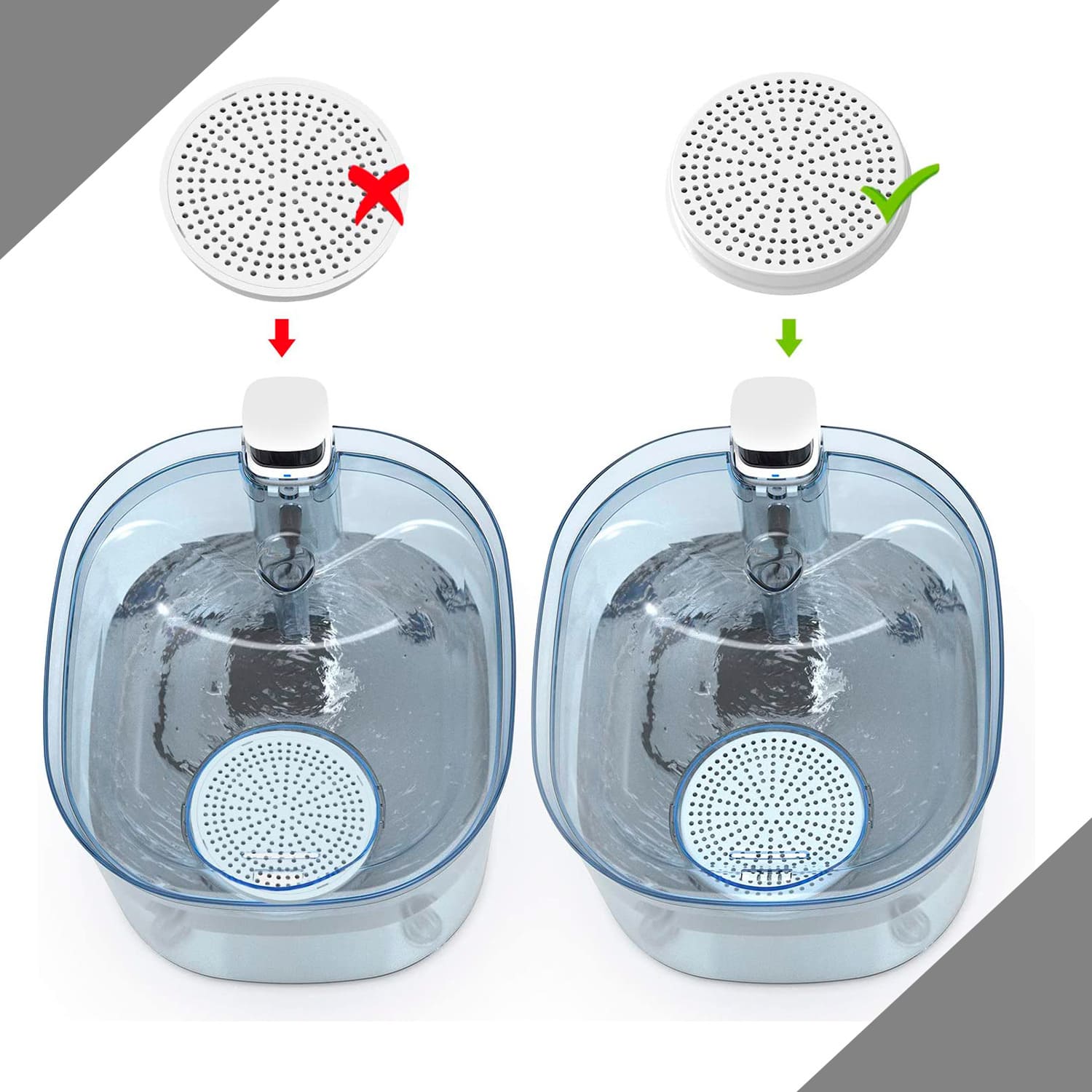 Filtros para bebedouros automáticos Edipets D008 sem odor