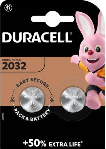 DURACELL Batterie CR2032 3V Lithium B1 XL , 2 Stück