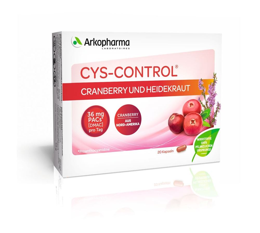 CYS-CONTROL Kaps Cranberry und Heidekraut Blist 20 Stk<br>20 Stück, Blister, Kapsel, Cranberry und Heidekraut