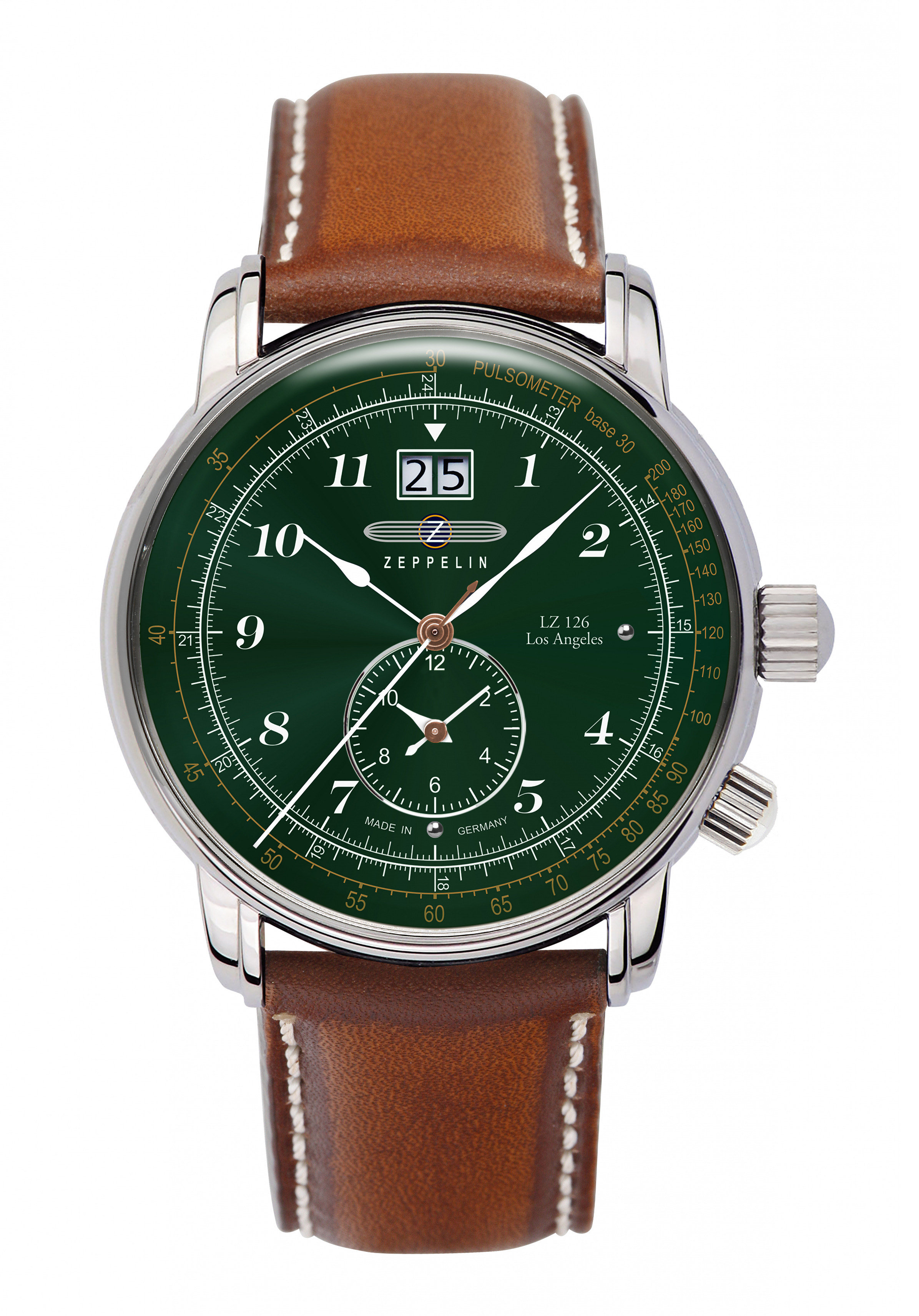 Zeppelin LZ-126 Los Angeles Herrenuhr Dual Time 8644-4