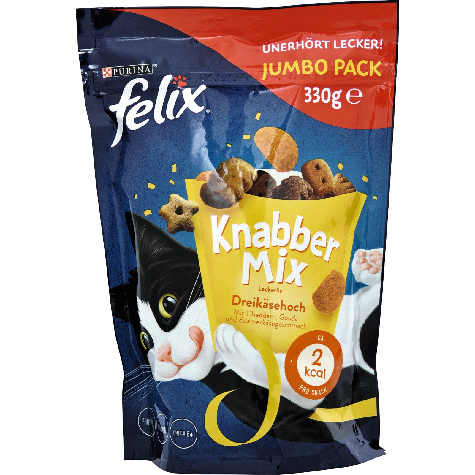 Felix Knabber Mix Dreikäsehoch 330 g